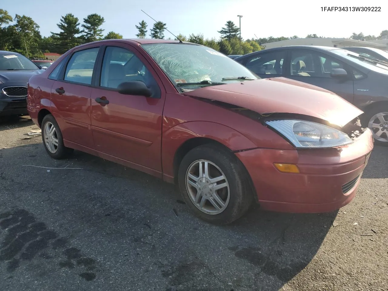 2003 Ford Focus Se Comfort VIN: 1FAFP34313W309222 Lot: 68736644