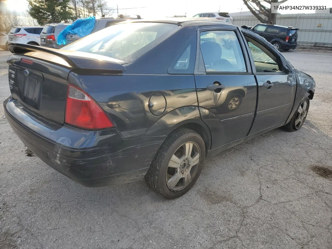 2007 Ford Focus Zx4 VIN: 1FAHP34N27W339331 Lot: 58827754