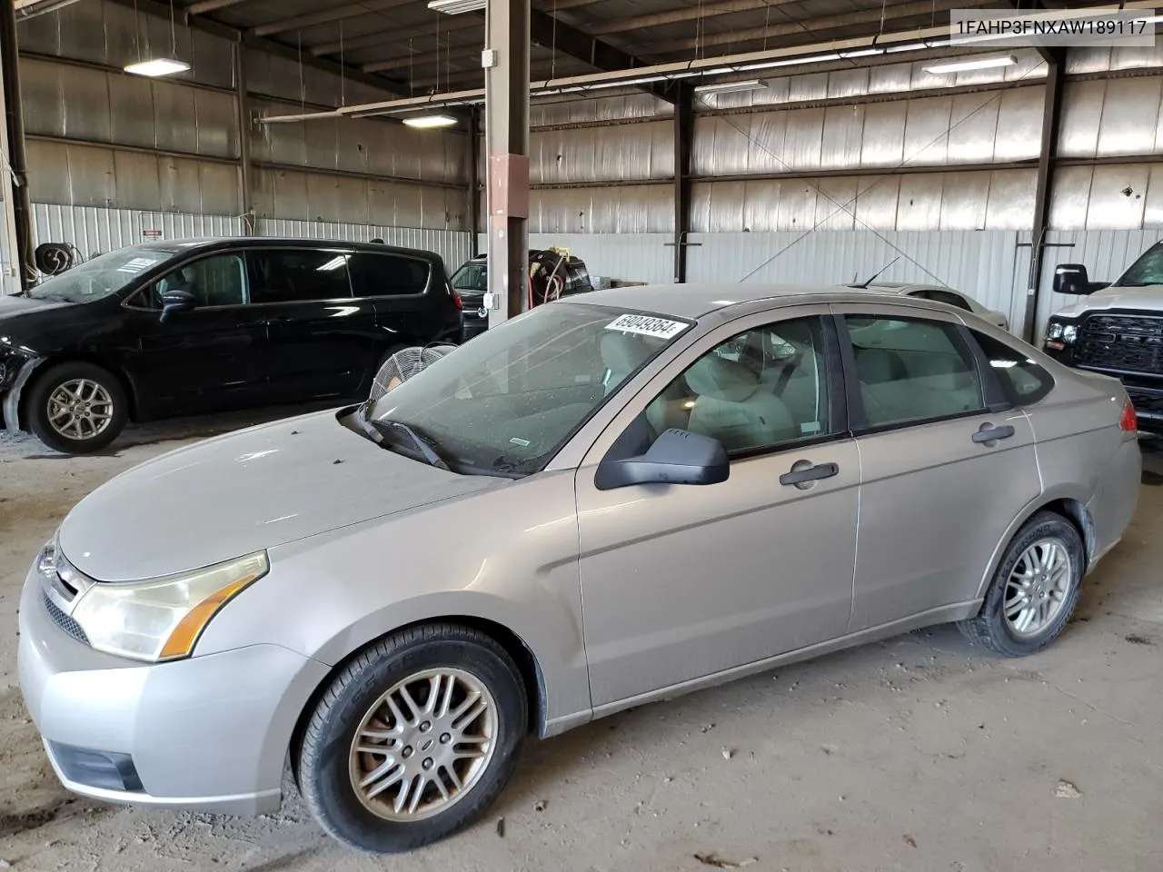 2010 Ford Focus Se VIN: 1FAHP3FNXAW189117 Lot: 69049364