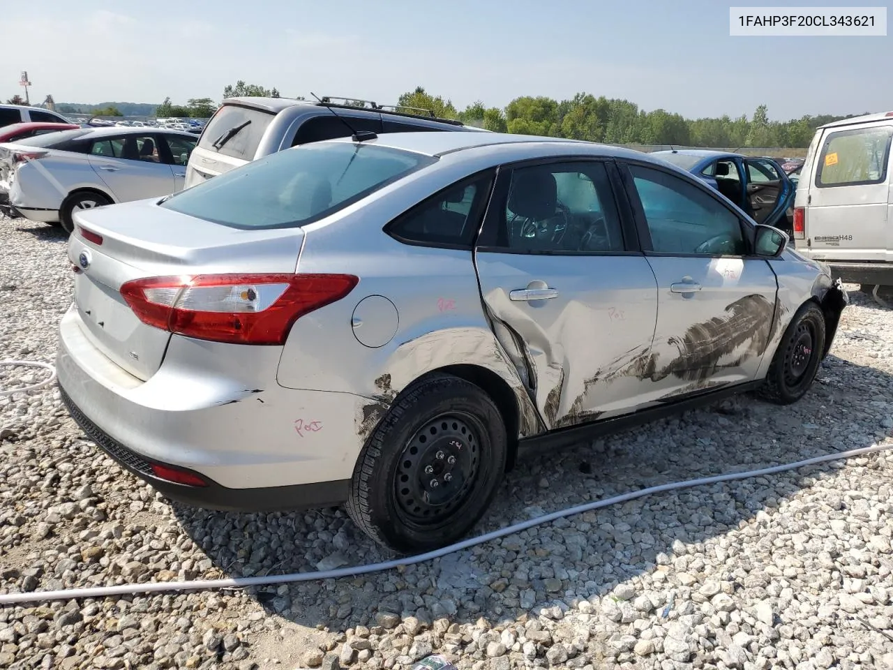 2012 Ford Focus Se VIN: 1FAHP3F20CL343621 Lot: 68540854