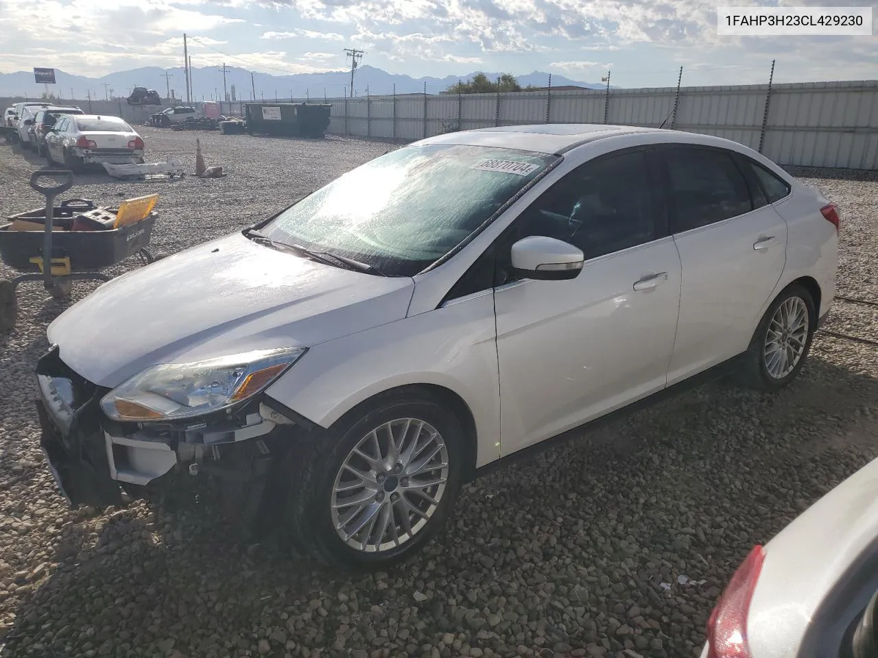 1FAHP3H23CL429230 2012 Ford Focus Sel