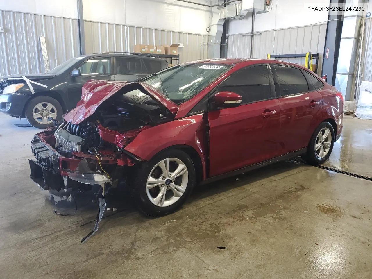 2014 Ford Focus Se VIN: 1FADP3F23EL247290 Lot: 70279174