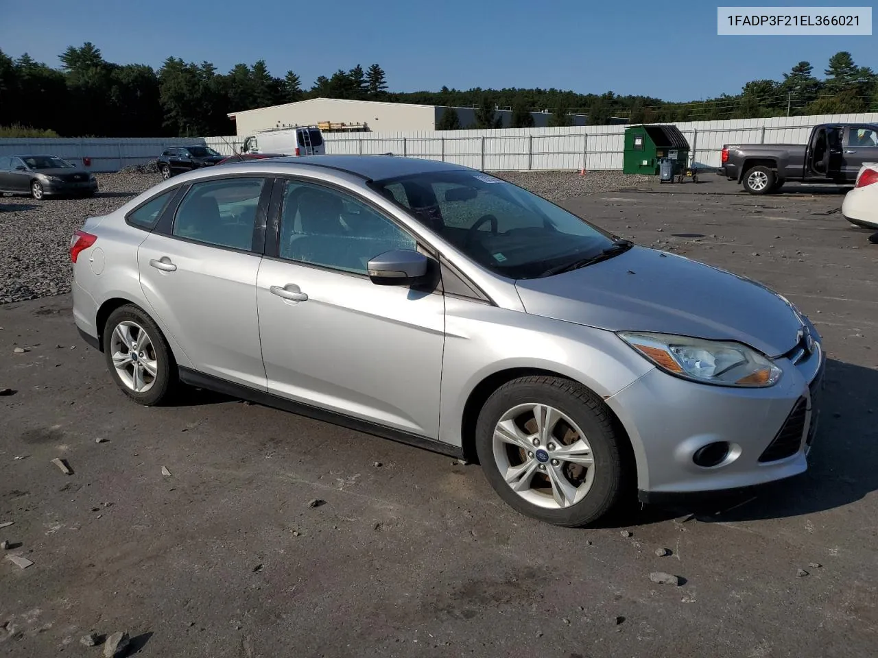 2014 Ford Focus Se VIN: 1FADP3F21EL366021 Lot: 70757554