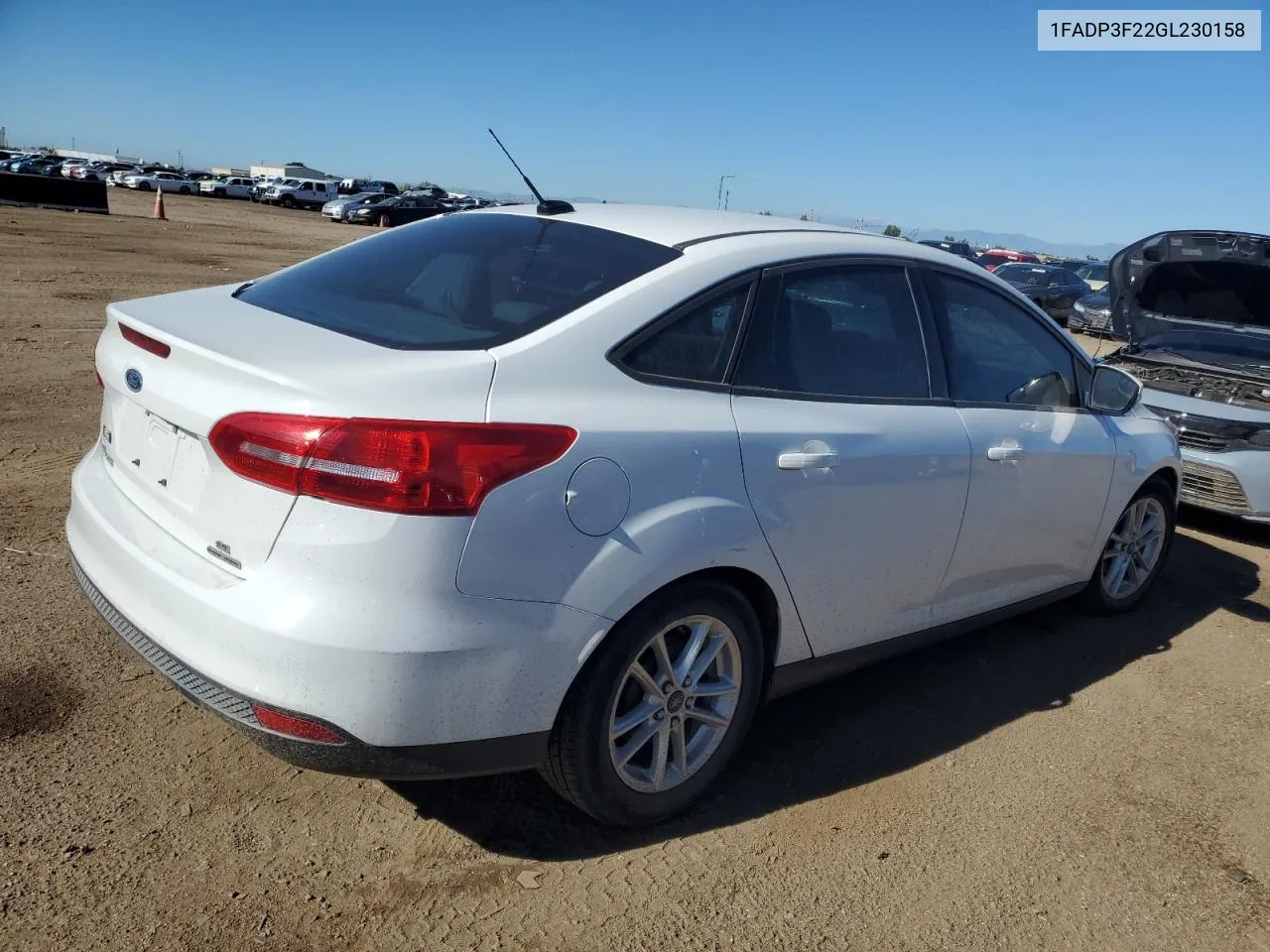 2016 Ford Focus Se VIN: 1FADP3F22GL230158 Lot: 67047504