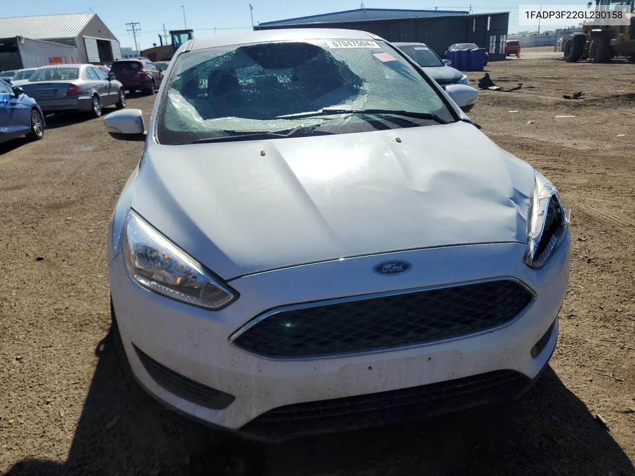 2016 Ford Focus Se VIN: 1FADP3F22GL230158 Lot: 67047504