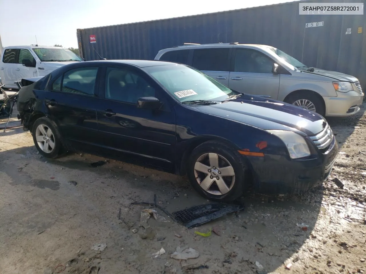 2008 Ford Fusion Se VIN: 3FAHP07Z58R272001 Lot: 67683454