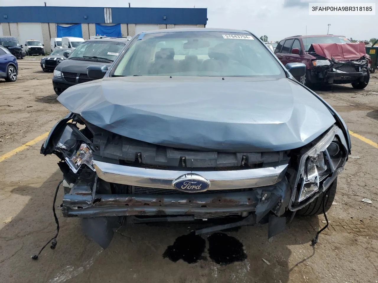 2011 Ford Fusion Se VIN: 3FAHP0HA9BR318185 Lot: 57643794