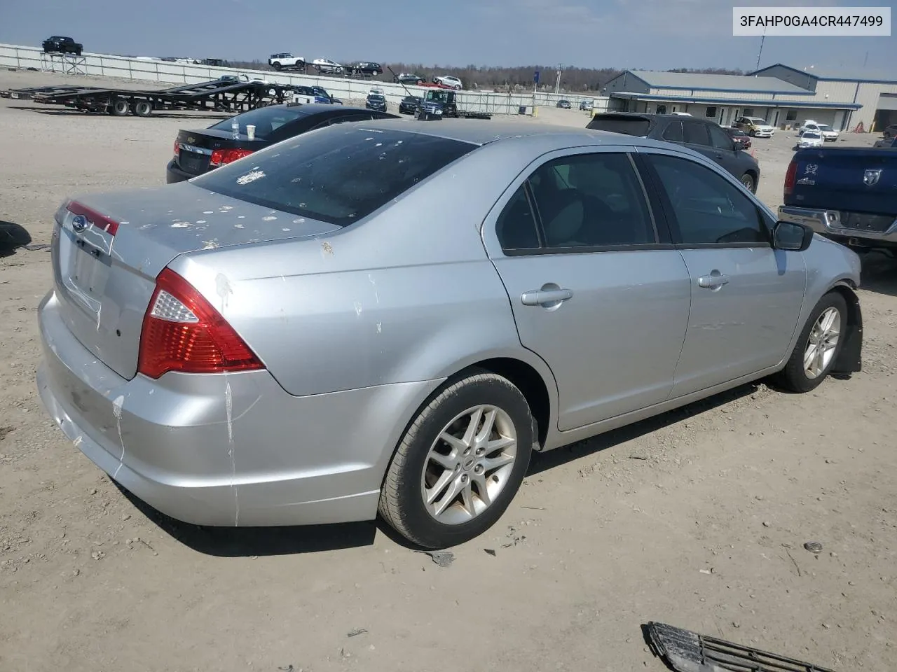 2012 Ford Fusion S VIN: 3FAHP0GA4CR447499 Lot: 46765434