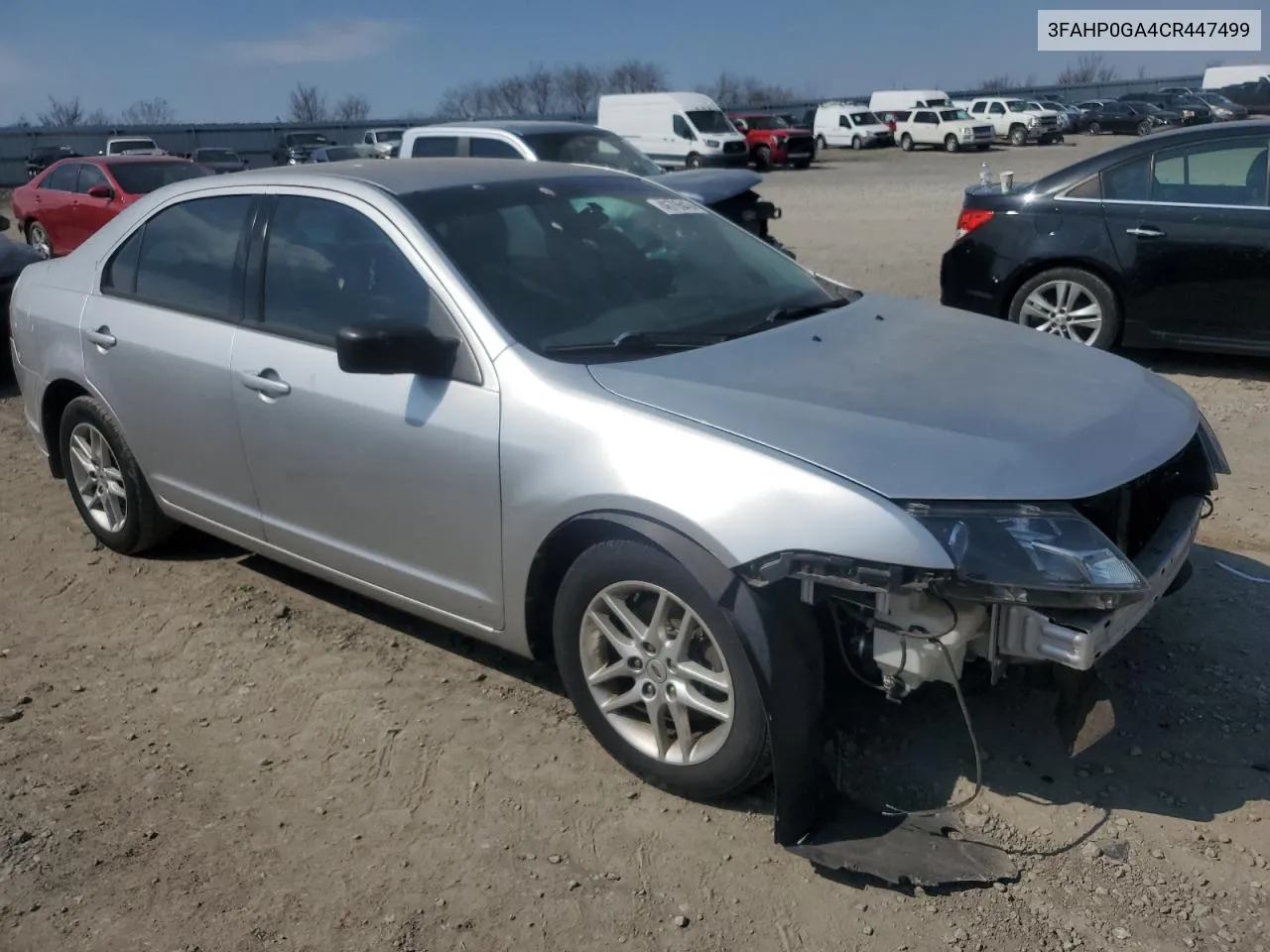 2012 Ford Fusion S VIN: 3FAHP0GA4CR447499 Lot: 46765434