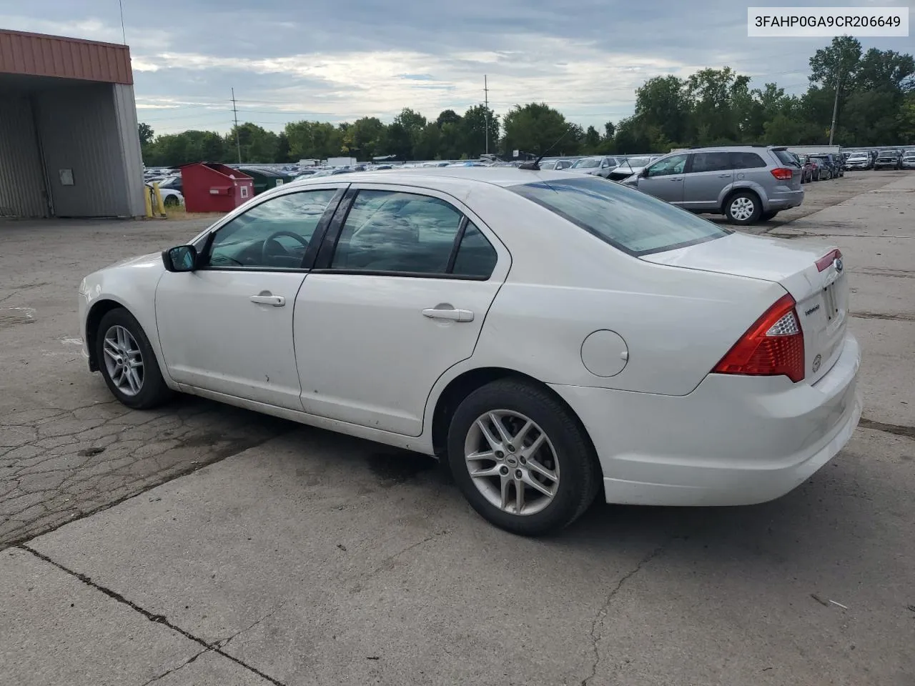 2012 Ford Fusion S VIN: 3FAHP0GA9CR206649 Lot: 69413664