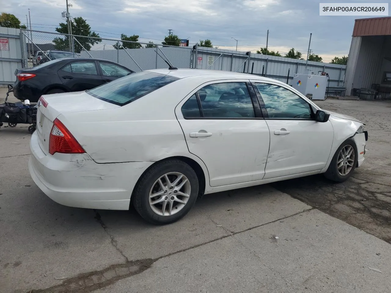 2012 Ford Fusion S VIN: 3FAHP0GA9CR206649 Lot: 69413664