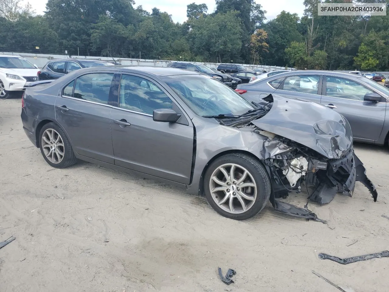 2012 Ford Fusion Se VIN: 3FAHP0HA2CR403936 Lot: 71180784