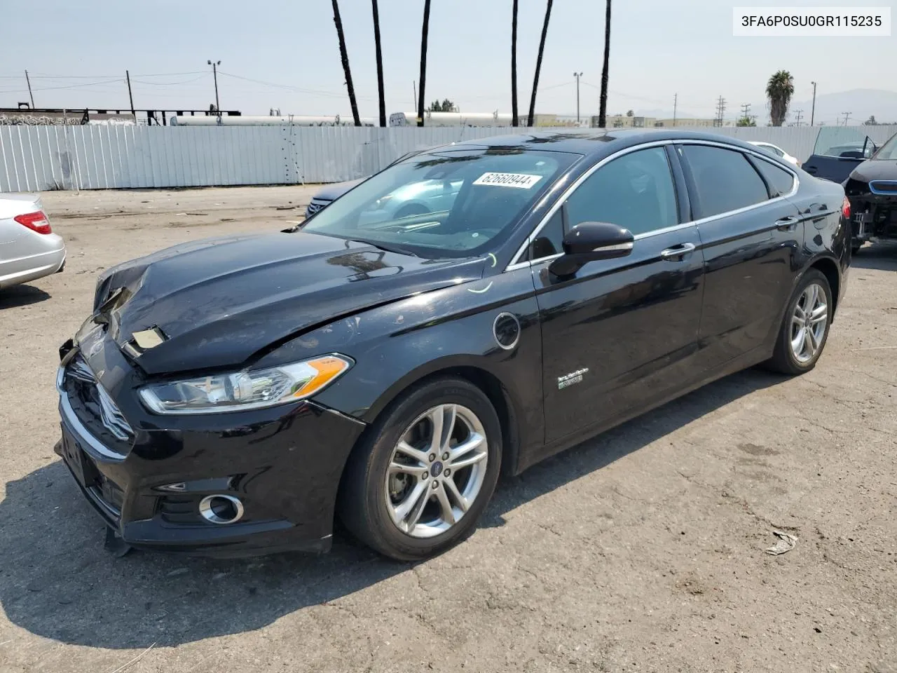 2016 Ford Fusion Titanium Phev VIN: 3FA6P0SU0GR115235 Lot: 62660944