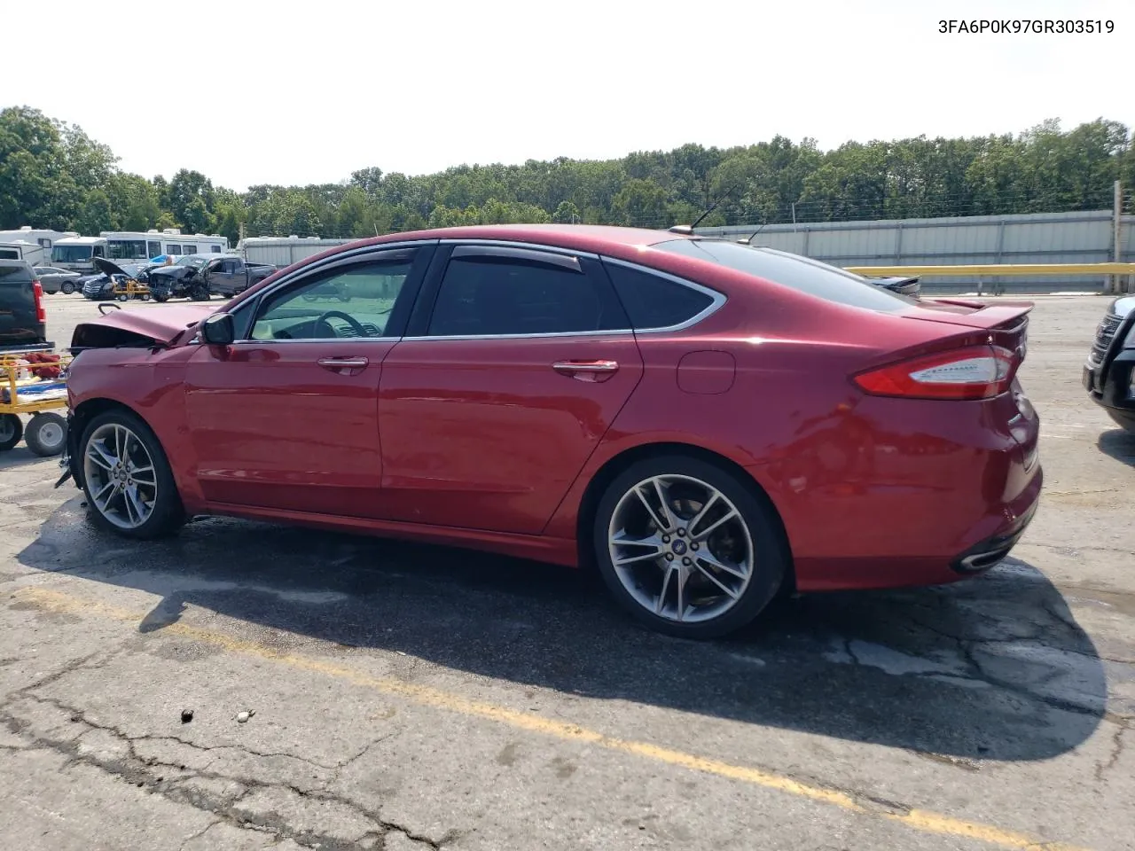 2016 Ford Fusion Titanium VIN: 3FA6P0K97GR303519 Lot: 67632764