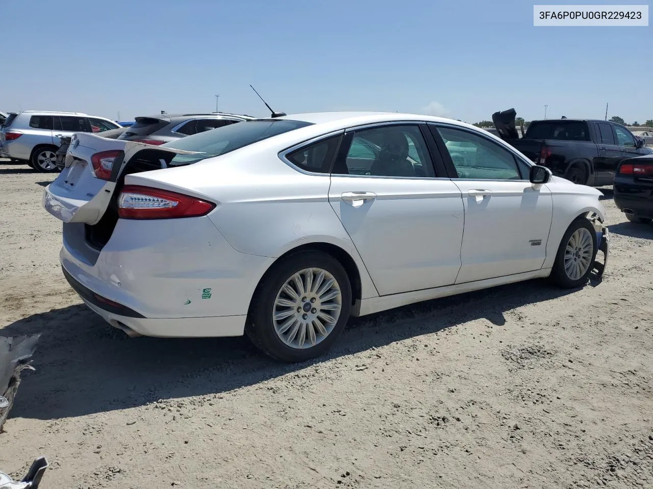 2016 Ford Fusion Se Phev VIN: 3FA6P0PU0GR229423 Lot: 68387094