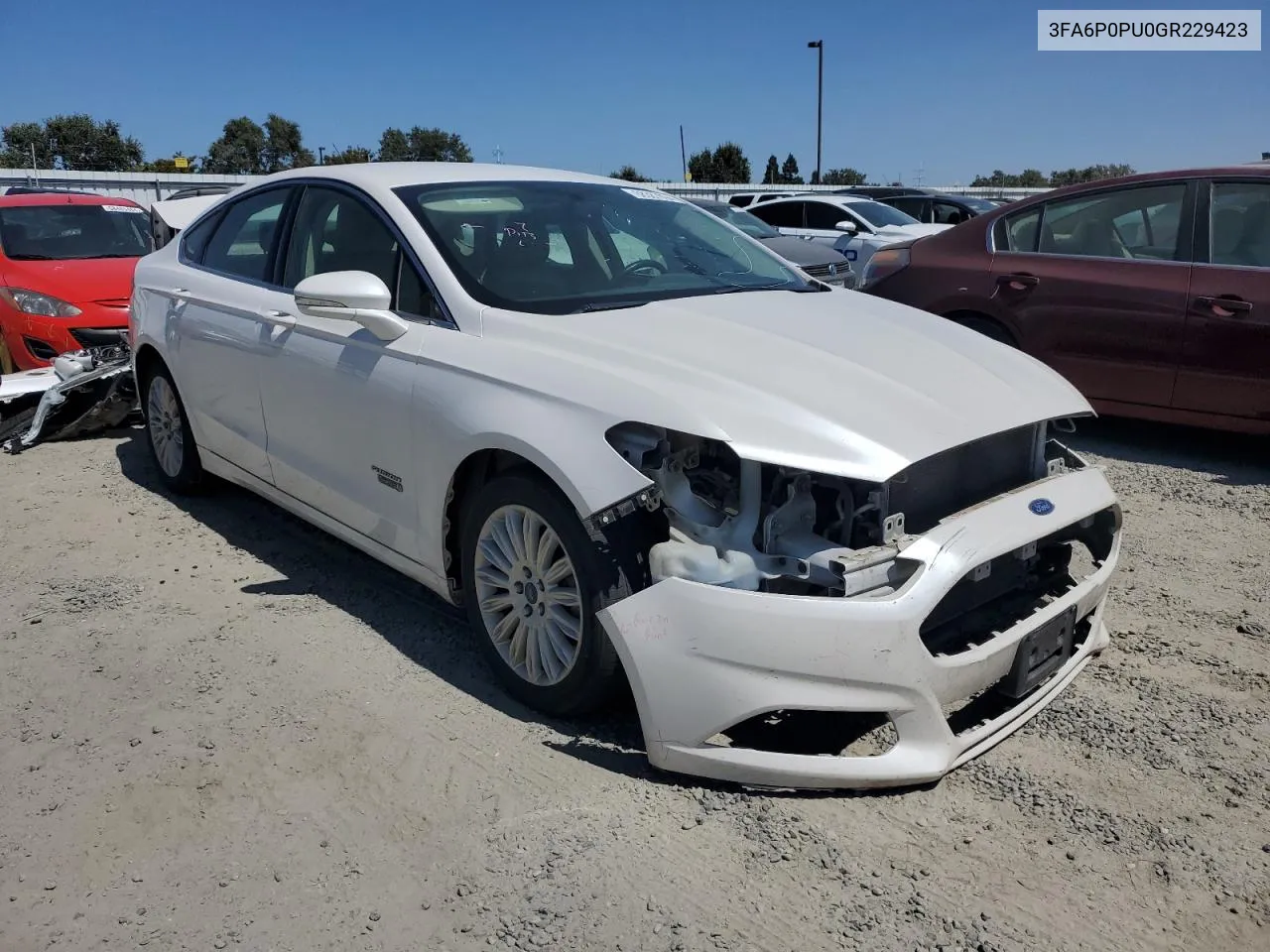 2016 Ford Fusion Se Phev VIN: 3FA6P0PU0GR229423 Lot: 68387094