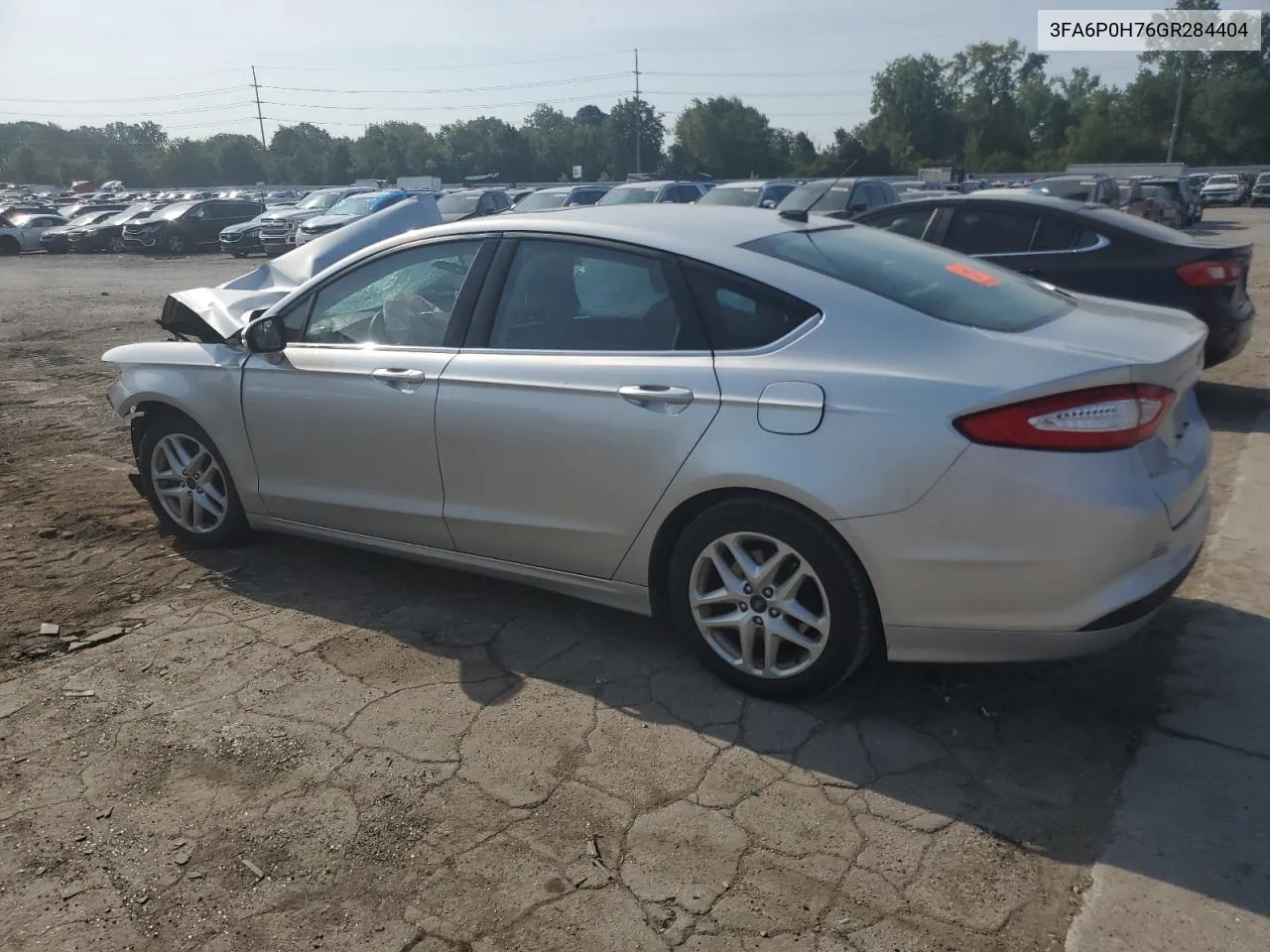 2016 Ford Fusion Se VIN: 3FA6P0H76GR284404 Lot: 68852374