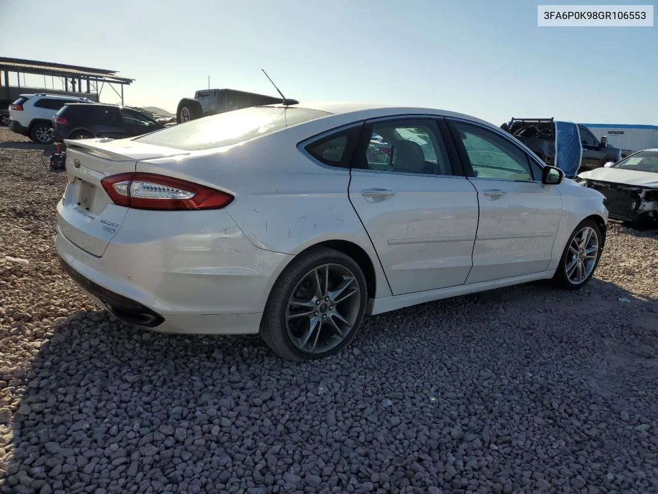 3FA6P0K98GR106553 2016 Ford Fusion Titanium