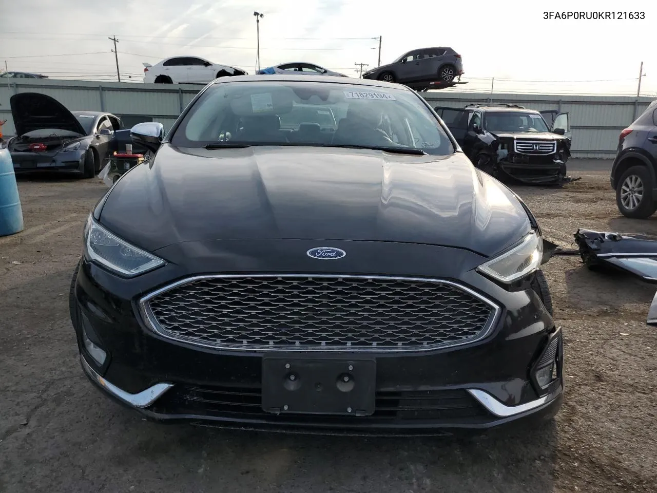 2019 Ford Fusion Titanium VIN: 3FA6P0RU0KR121633 Lot: 71829194