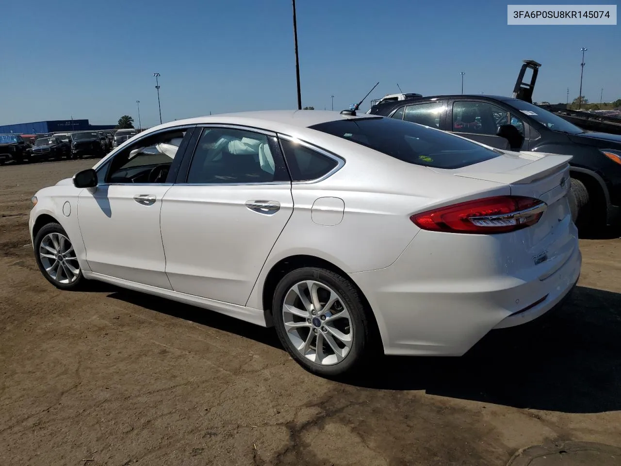 2019 Ford Fusion Titanium VIN: 3FA6P0SU8KR145074 Lot: 71855634