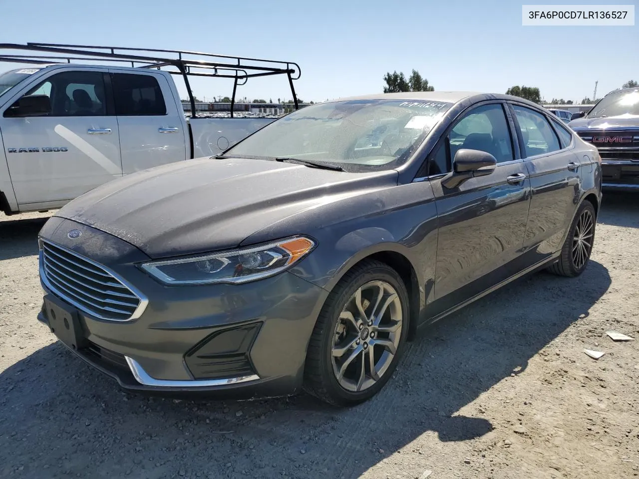 2020 Ford Fusion Sel VIN: 3FA6P0CD7LR136527 Lot: 70701644