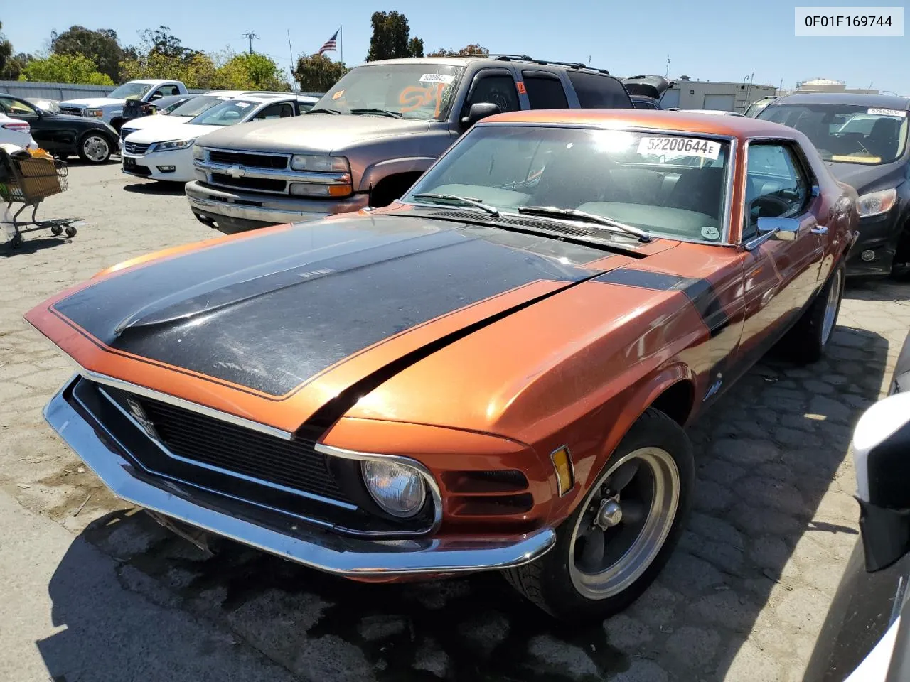 1970 Ford Mustang VIN: 0F01F169744 Lot: 52200644