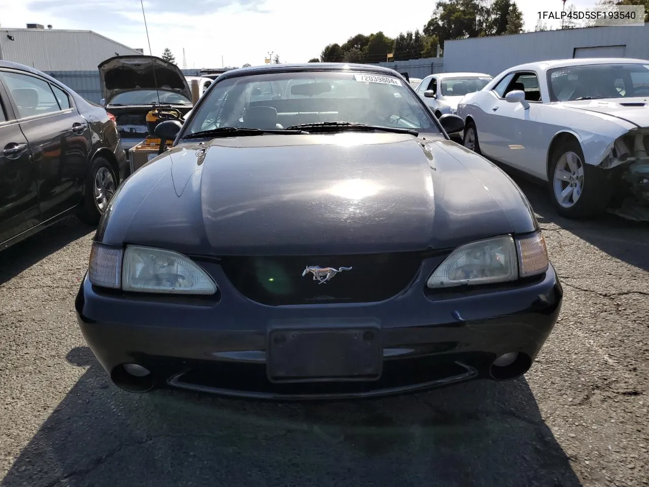 1995 Ford Mustang Cobra Svt VIN: 1FALP45D5SF193540 Lot: 72039804