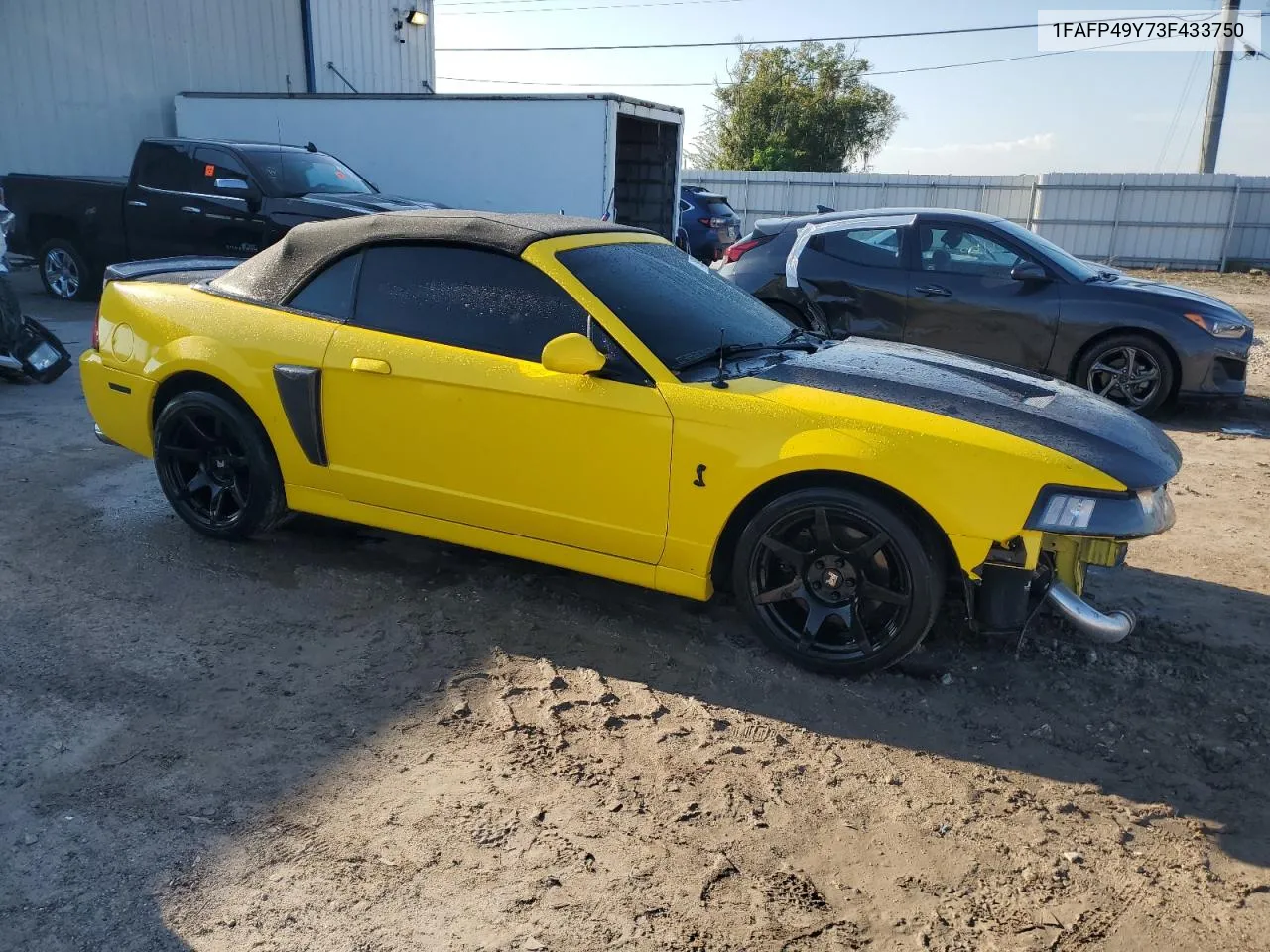 2003 Ford Mustang Cobra Svt VIN: 1FAFP49Y73F433750 Lot: 71592454