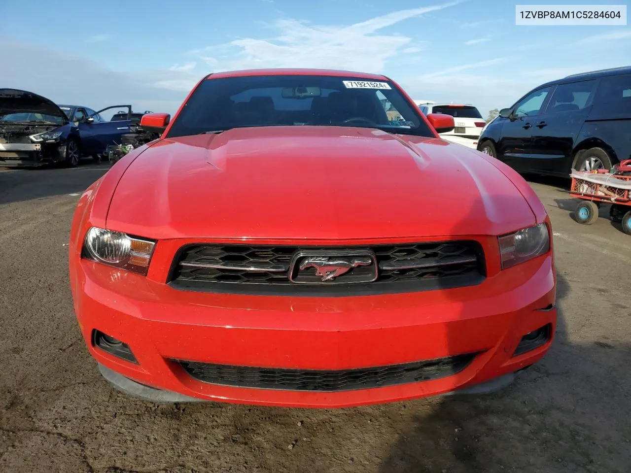 2012 Ford Mustang VIN: 1ZVBP8AM1C5284604 Lot: 71921524