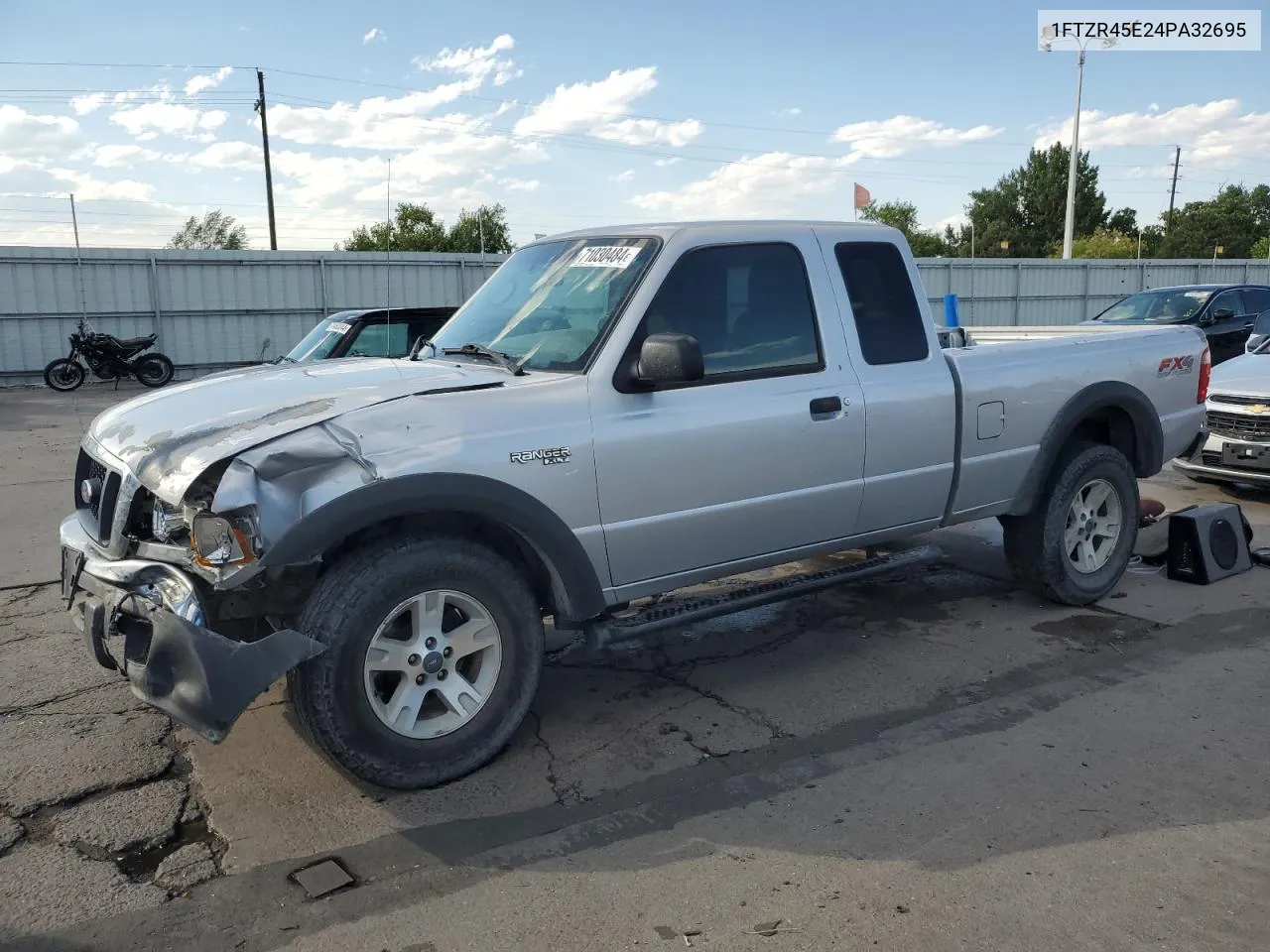 2004 Ford Ranger Super Cab VIN: 1FTZR45E24PA32695 Lot: 71030484