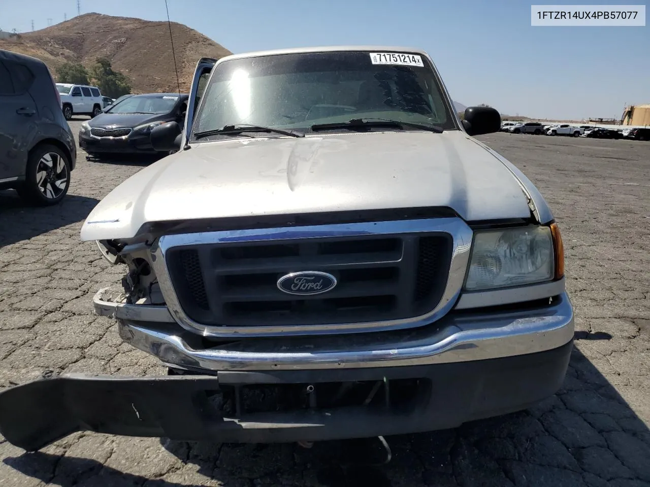 2004 Ford Ranger Super Cab VIN: 1FTZR14UX4PB57077 Lot: 71751214