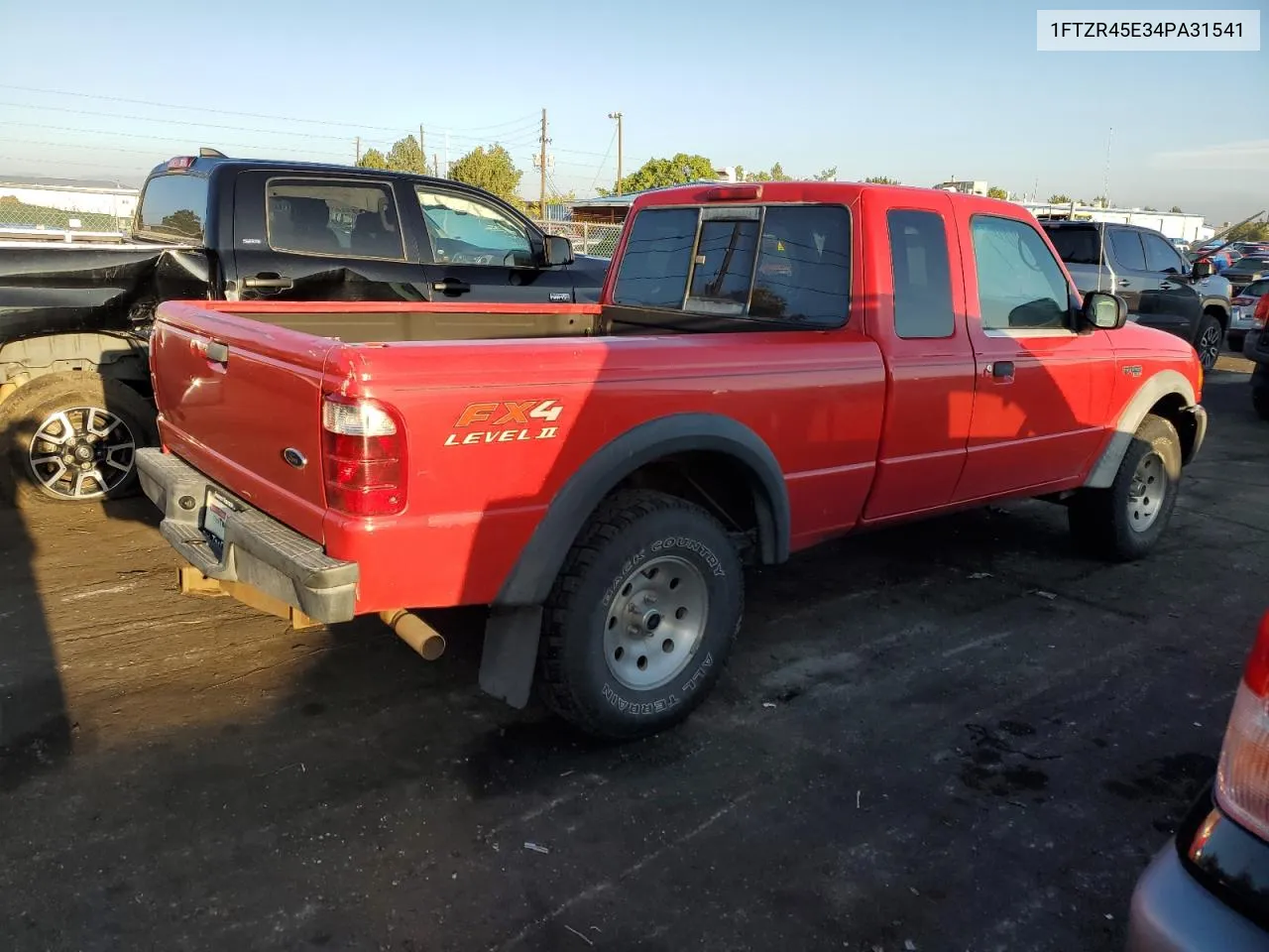 2004 Ford Ranger Super Cab VIN: 1FTZR45E34PA31541 Lot: 71921194