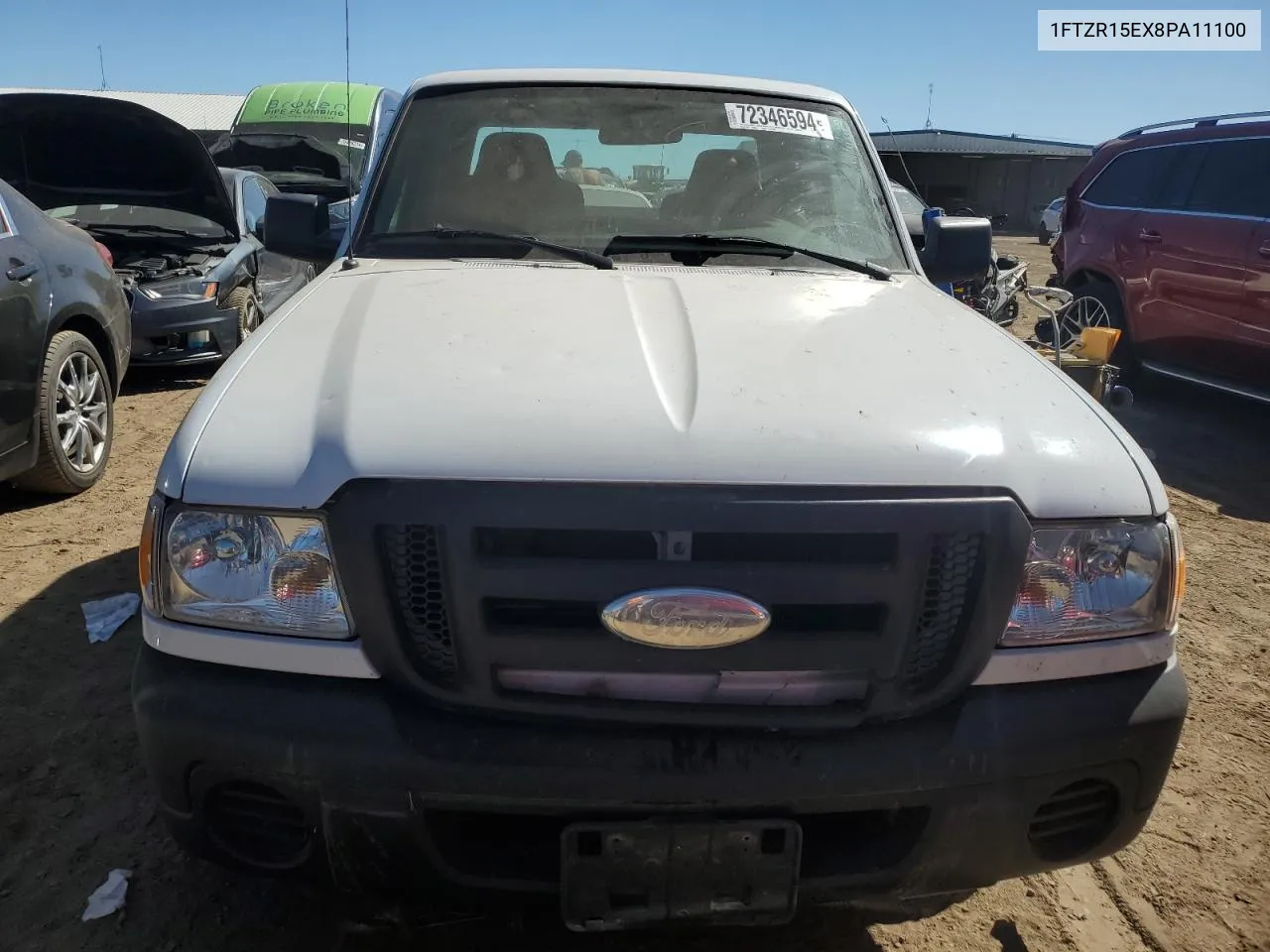 2008 Ford Ranger Super Cab VIN: 1FTZR15EX8PA11100 Lot: 72346594