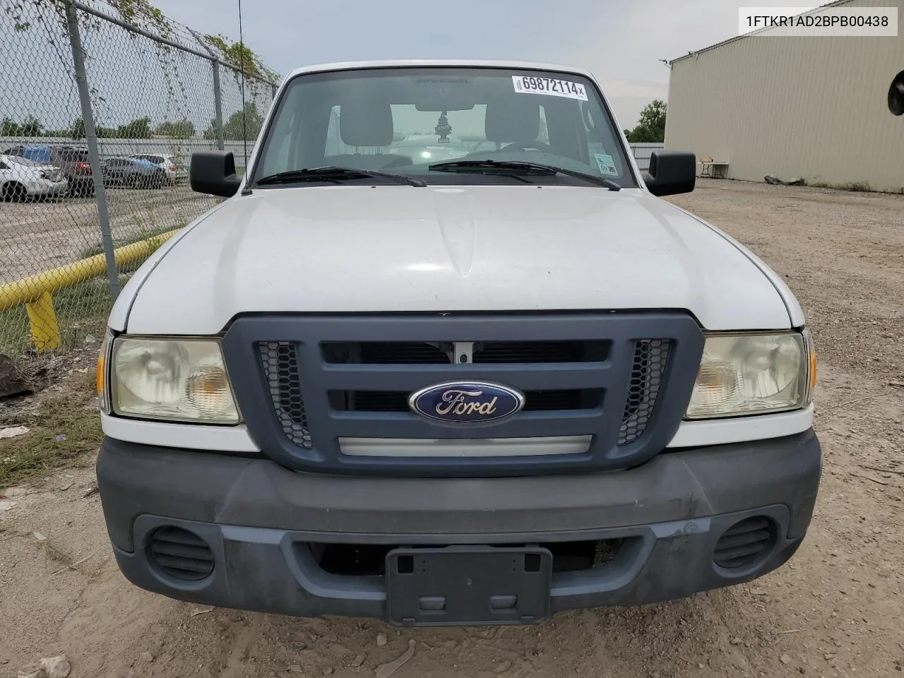 2011 Ford Ranger VIN: 1FTKR1AD2BPB00438 Lot: 69872114