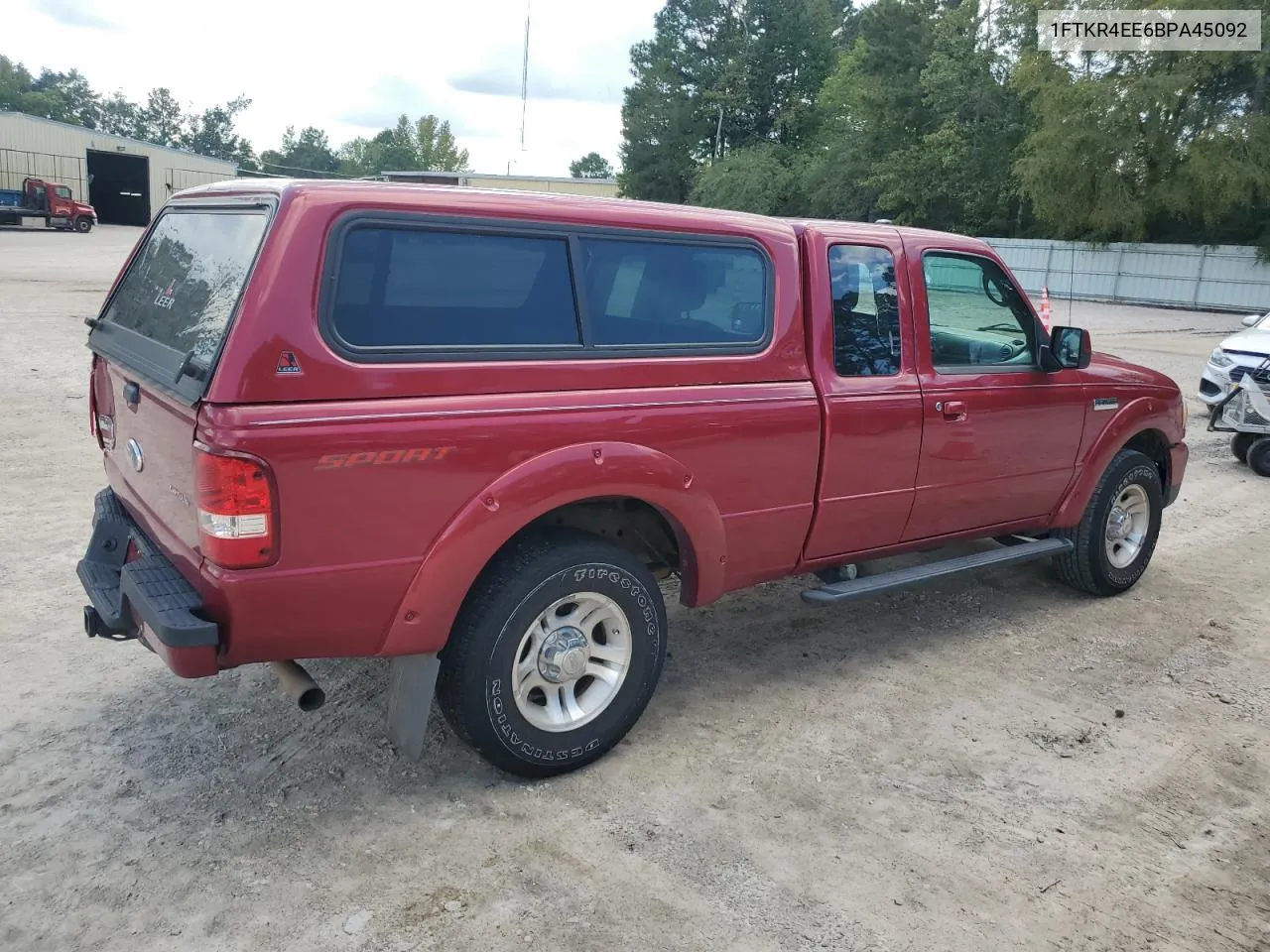 2011 Ford Ranger Super Cab VIN: 1FTKR4EE6BPA45092 Lot: 71787654