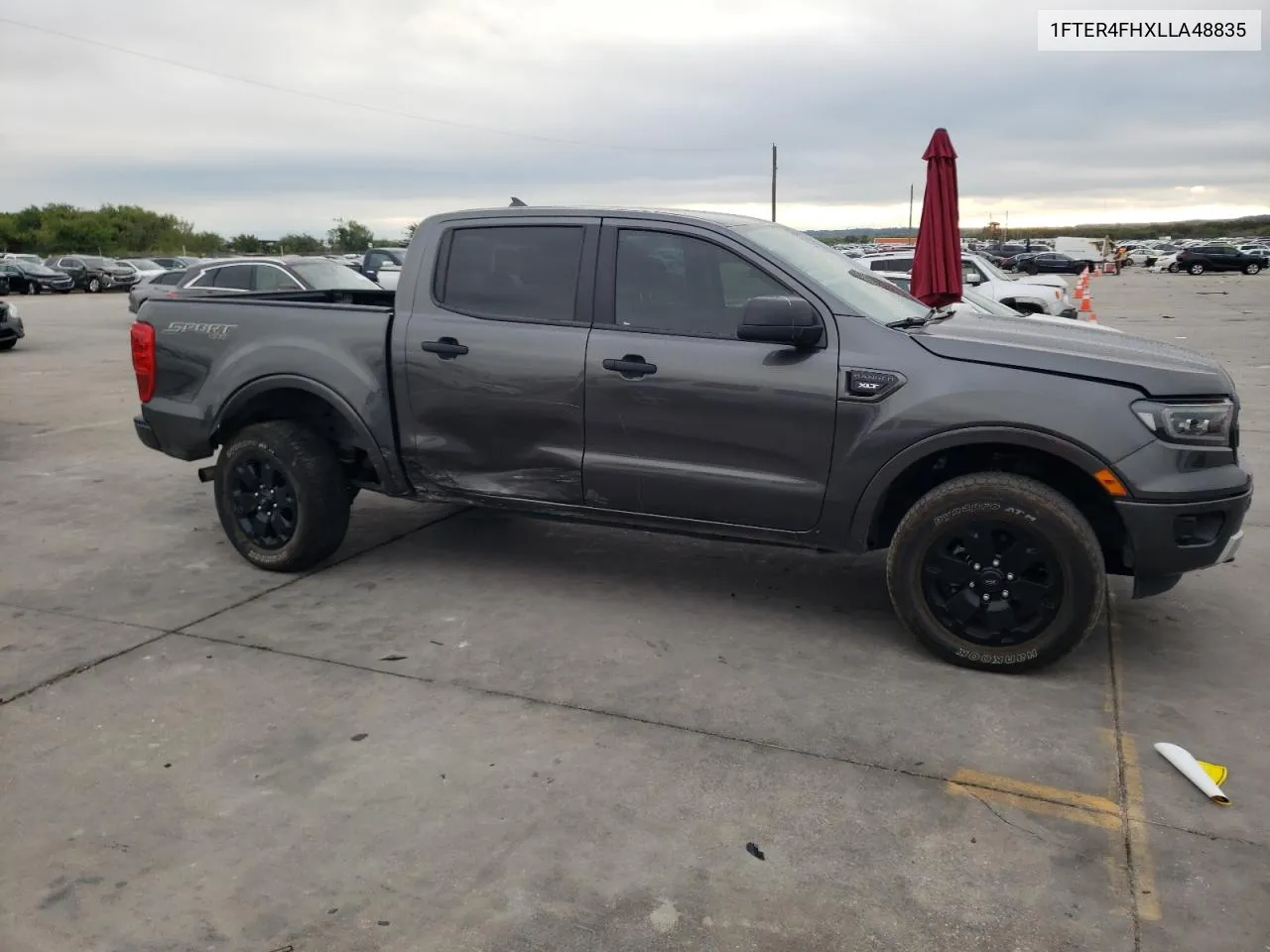 2020 Ford Ranger Xl VIN: 1FTER4FHXLLA48835 Lot: 70627944