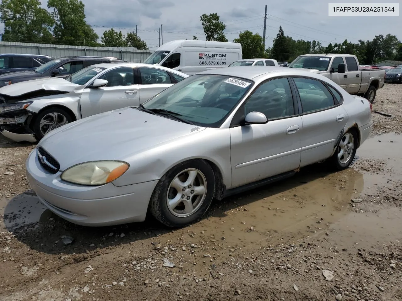 2003 Ford Taurus Se VIN: 1FAFP53U23A251544 Lot: 65295494