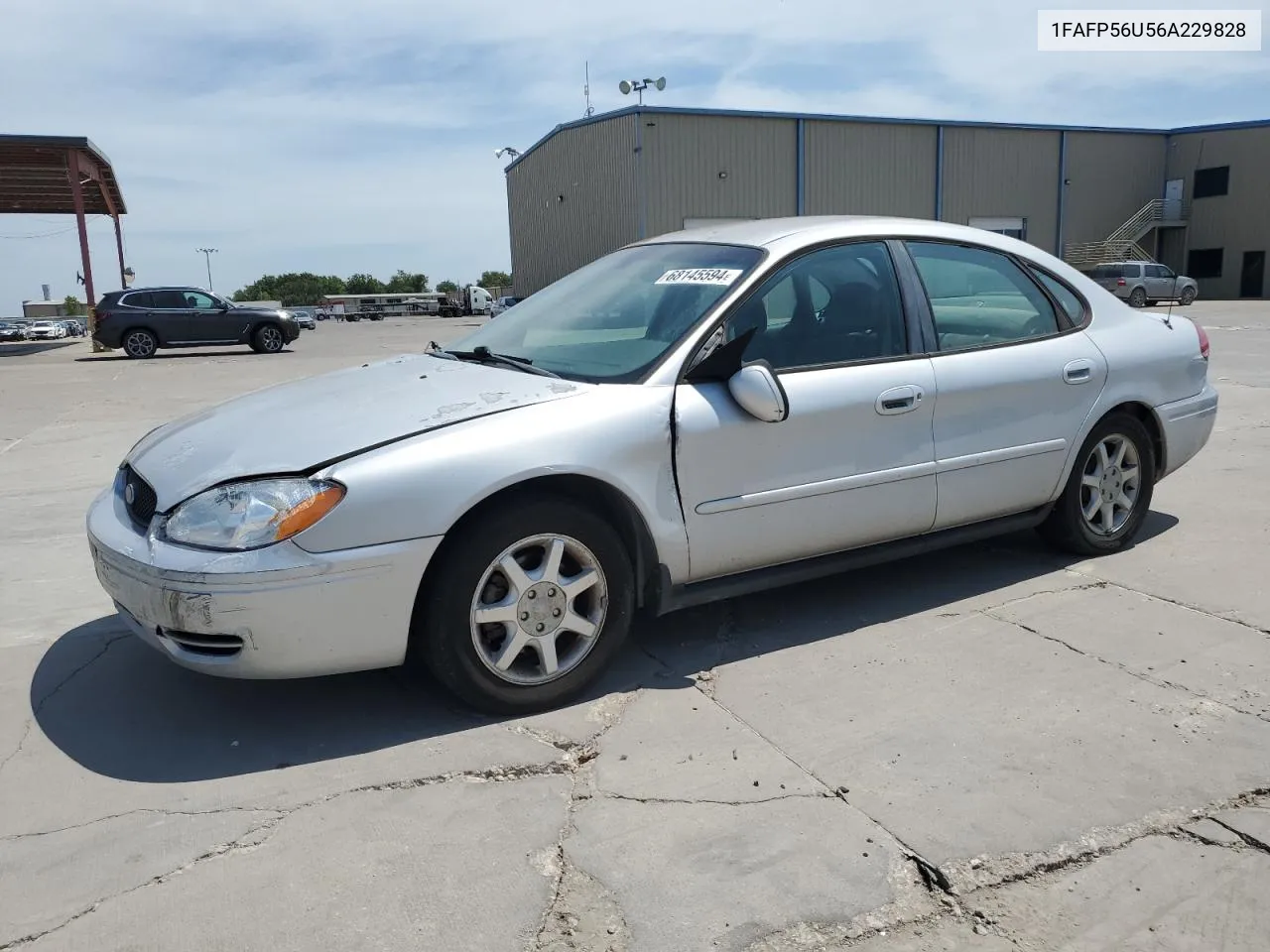 2006 Ford Taurus Sel VIN: 1FAFP56U56A229828 Lot: 68145594