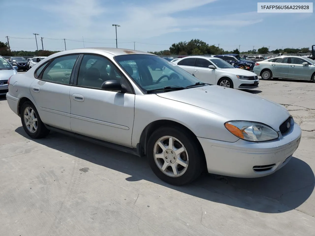 2006 Ford Taurus Sel VIN: 1FAFP56U56A229828 Lot: 68145594