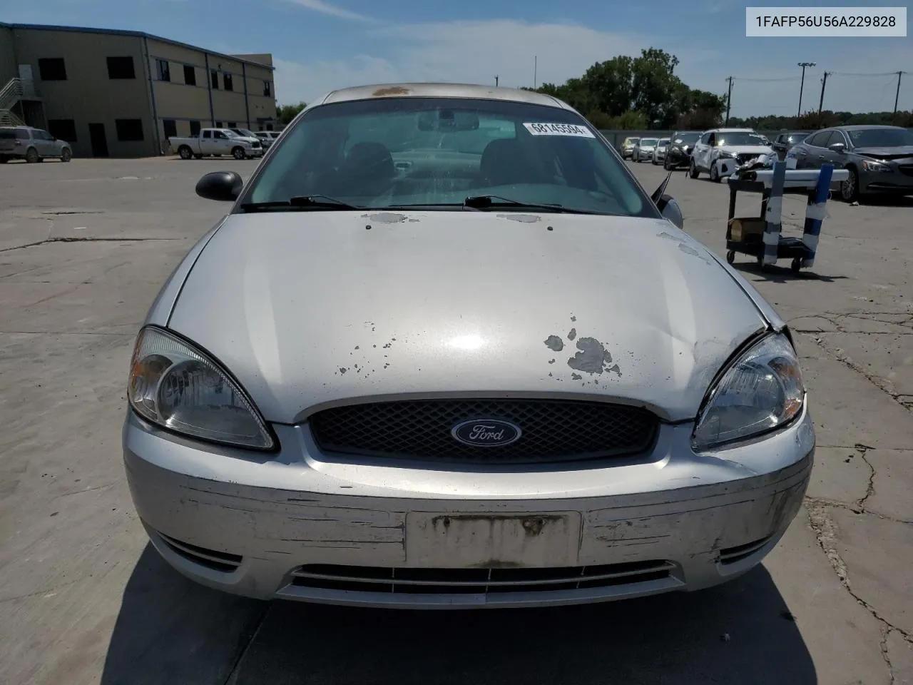 2006 Ford Taurus Sel VIN: 1FAFP56U56A229828 Lot: 68145594