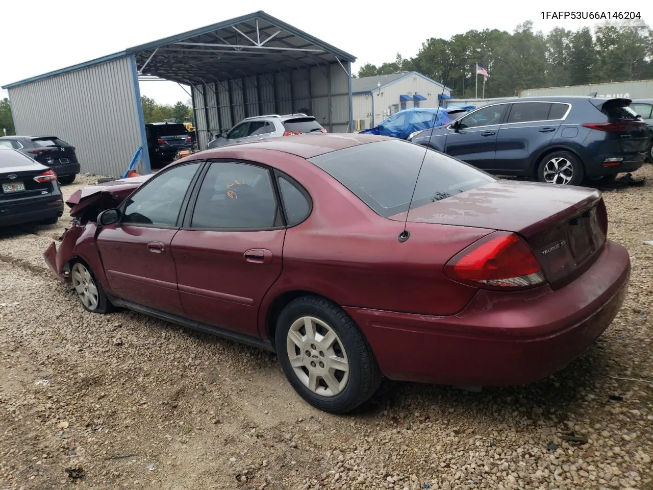 2006 Ford Taurus Se VIN: 1FAFP53U66A146204 Lot: 70109923