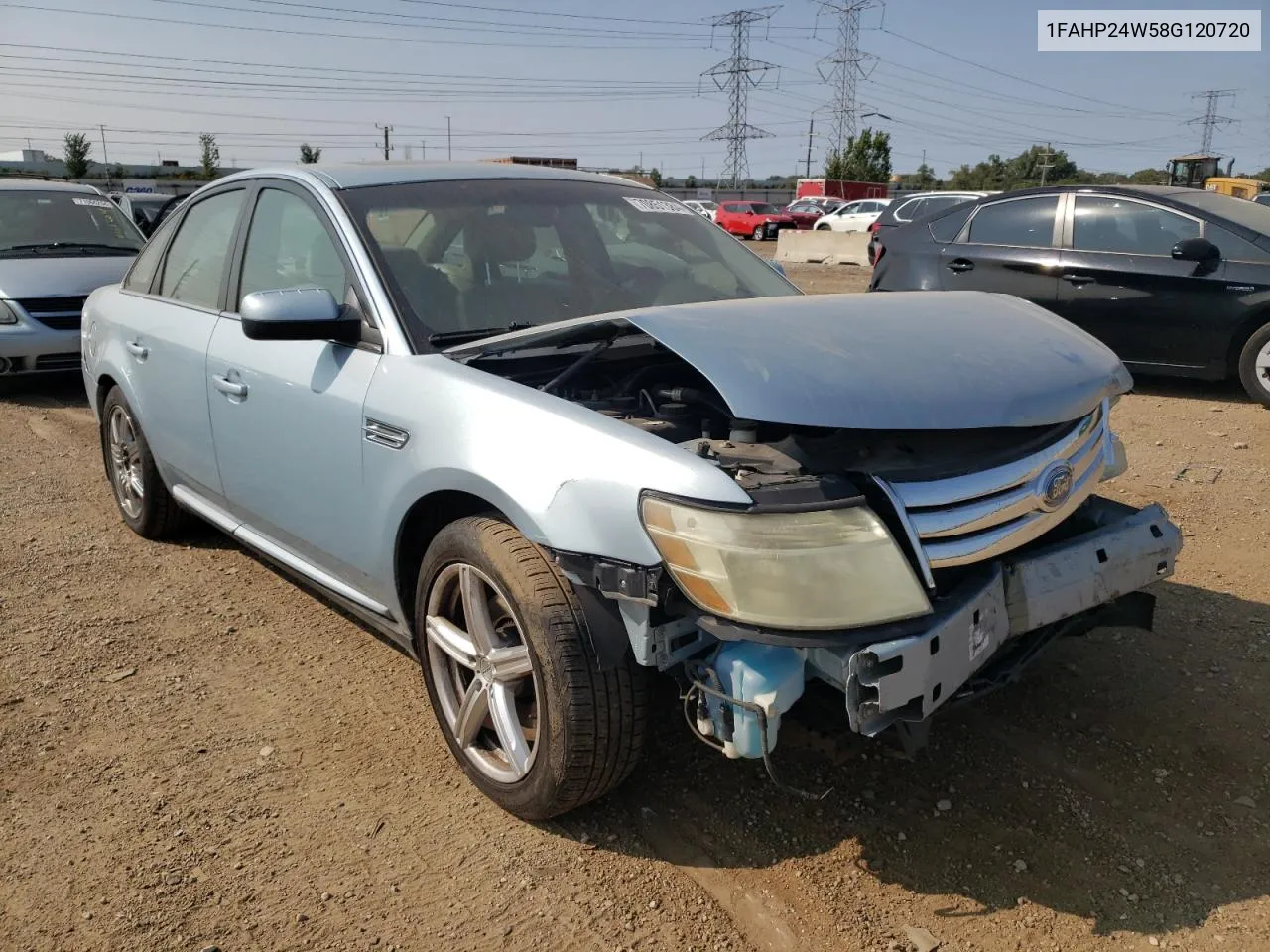 2008 Ford Taurus Sel VIN: 1FAHP24W58G120720 Lot: 70851384