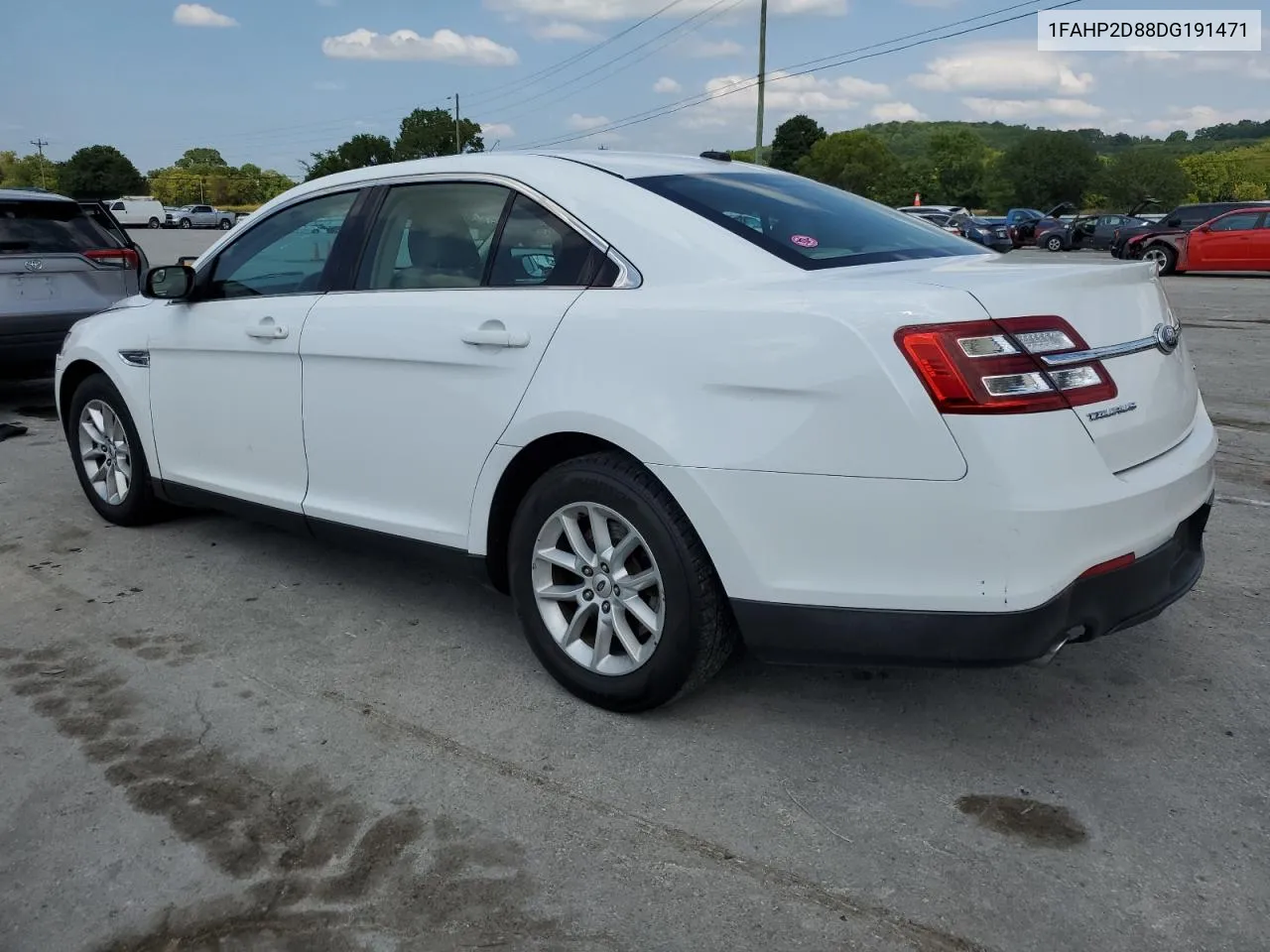 2013 Ford Taurus Se VIN: 1FAHP2D88DG191471 Lot: 63545054