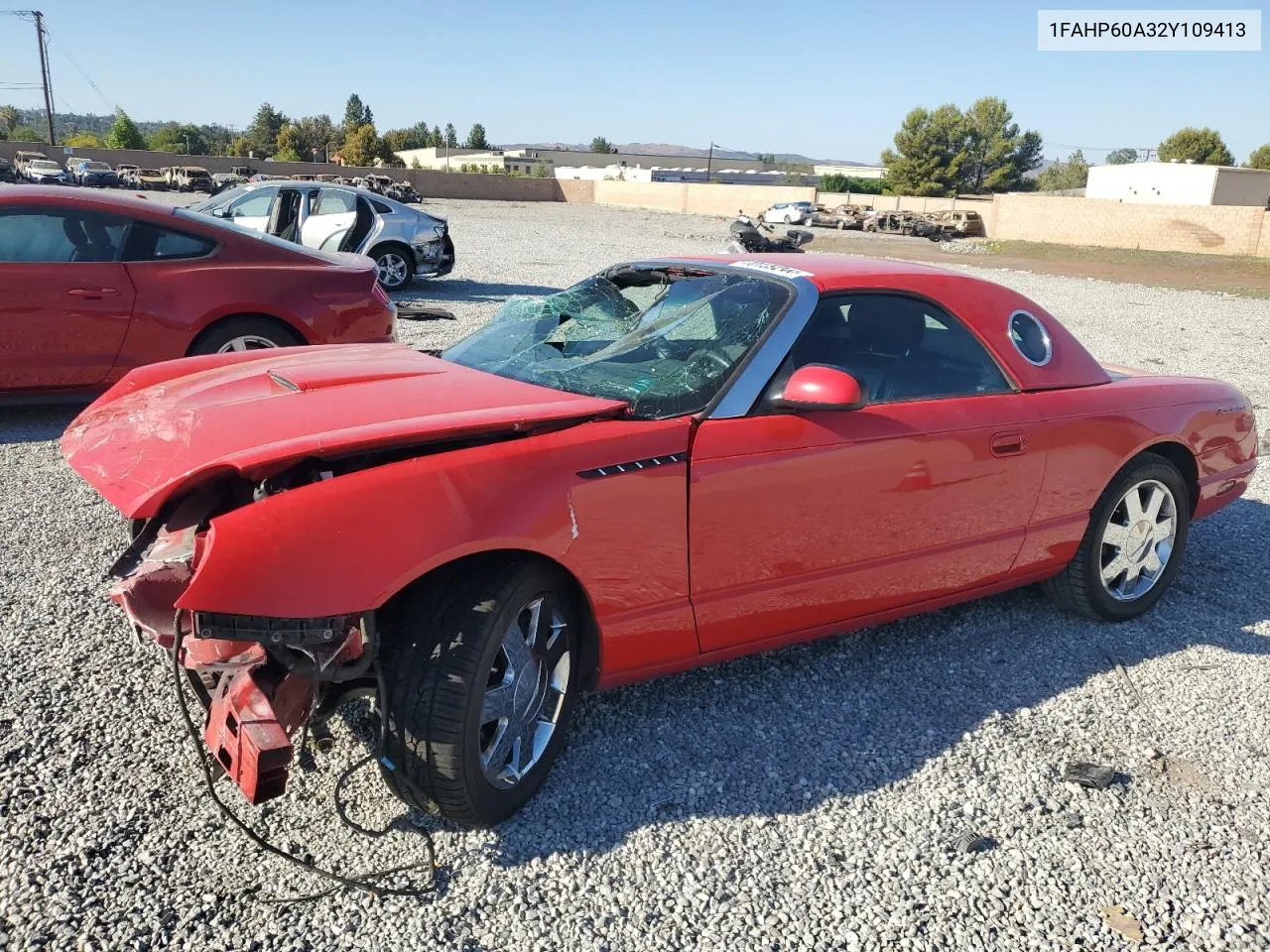 2002 Ford Thunderbird VIN: 1FAHP60A32Y109413 Lot: 70139244