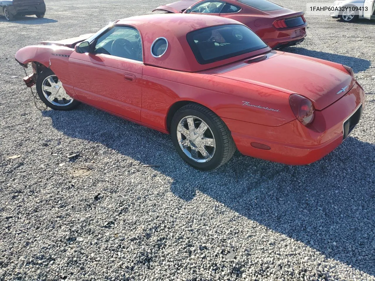 2002 Ford Thunderbird VIN: 1FAHP60A32Y109413 Lot: 70139244