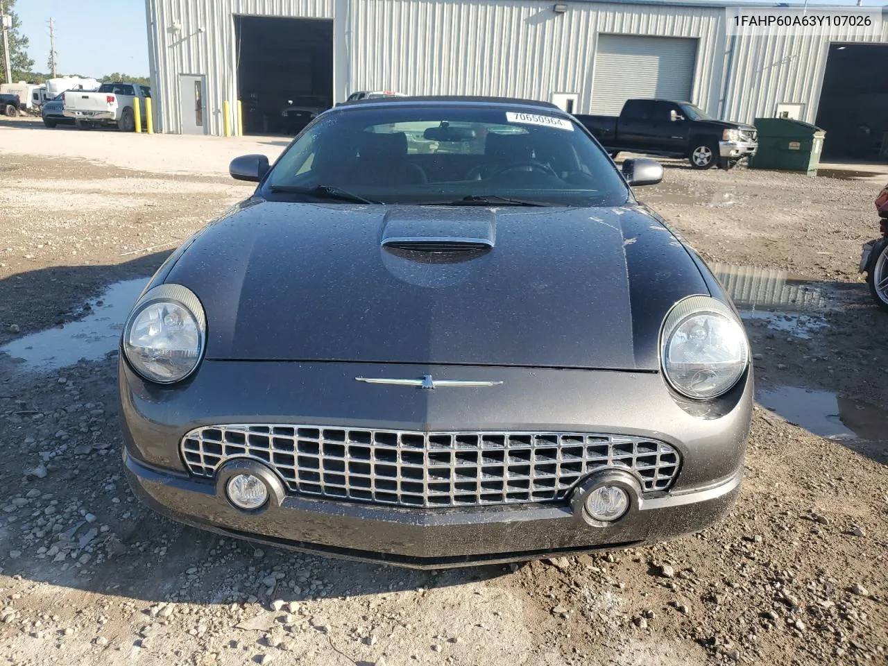 2003 Ford Thunderbird VIN: 1FAHP60A63Y107026 Lot: 70650964