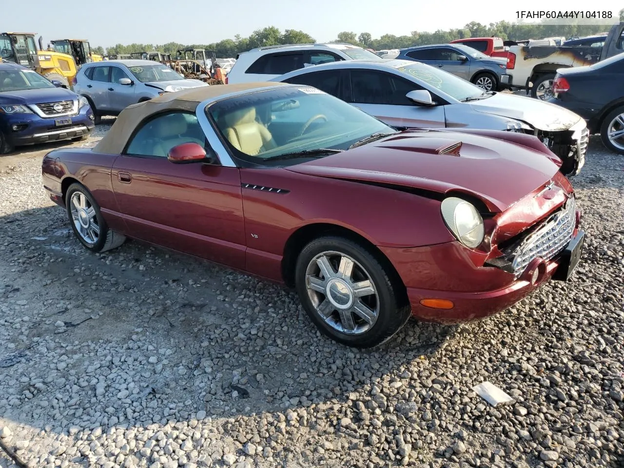 2004 Ford Thunderbird VIN: 1FAHP60A44Y104188 Lot: 68690604