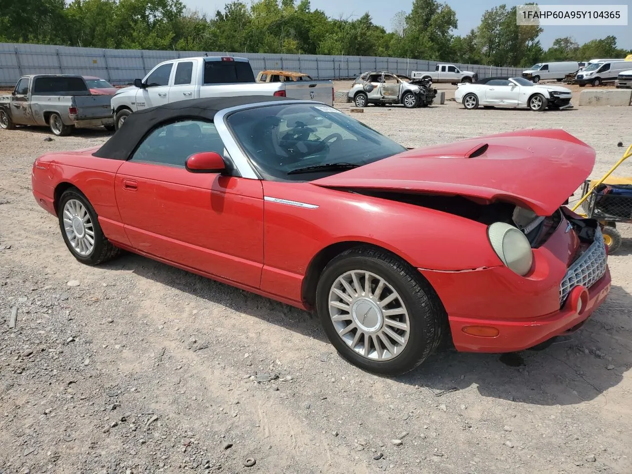 2005 Ford Thunderbird VIN: 1FAHP60A95Y104365 Lot: 66430624