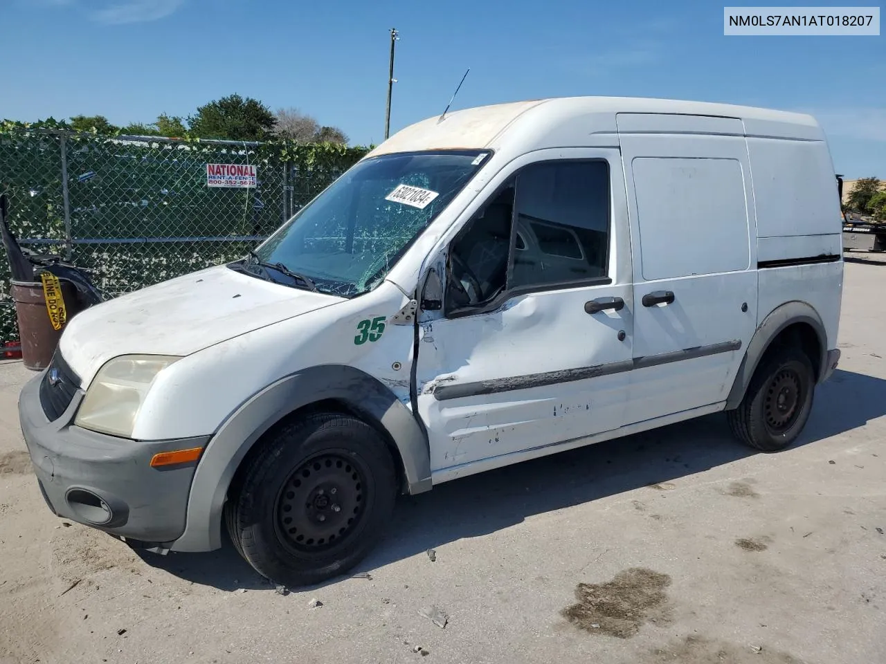 2010 Ford Transit Connect Xl VIN: NM0LS7AN1AT018207 Lot: 63021034