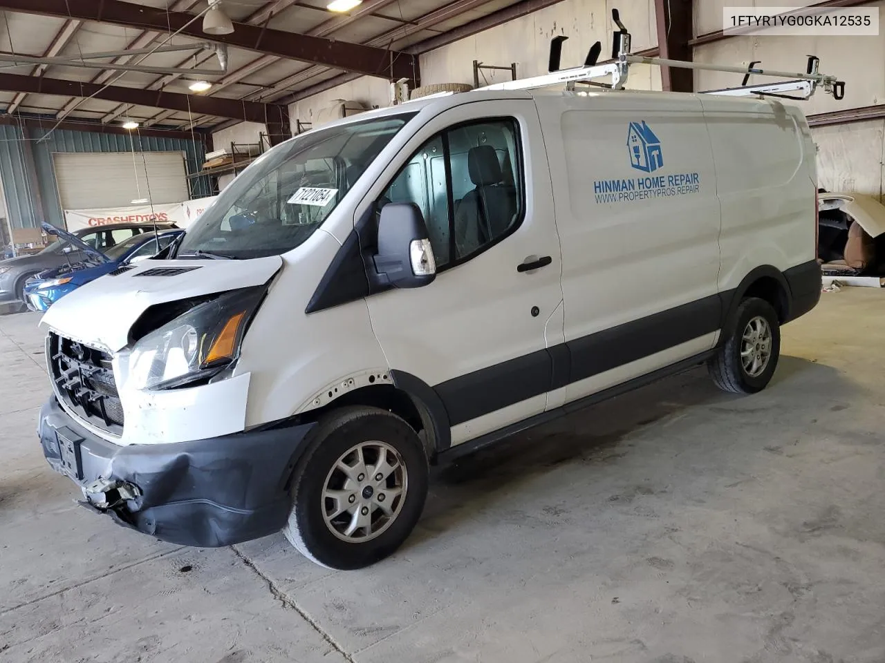 2016 Ford Transit T-250 VIN: 1FTYR1YG0GKA12535 Lot: 71221054